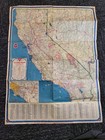Vintage Conoco Travel Bureau California Nevada Oil Gas State Highway Road Map
