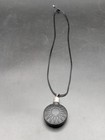 Vintage Taxco Sterling Silver Black Glass Perfume Pendant Snuff Bottle Ts-169