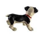 Antique Hubley 6    Cast Iron Dog Boston Terrier Puppy Floppy Ears Toy Doorstop