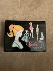 Vintage Original Barbie 1962 Black Vinyl Lunch Box Kit With Thermos