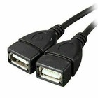 Usb 2 0 A Male To 2 Dual Usb Female Jack Y Splitter Hub Power Cord Adapter Cable