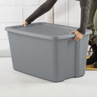 2x Extra Large Storage Bin  30 Gallon Plastic Storage Container With Snap-on Lid