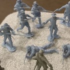 Marx  repop  Vintage  Blue And Gray  Lot Of 48