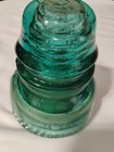 Vintage Hemingray  40 Glass Insulator Teal aqua  Clean