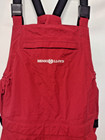 Henri Lloyd Red Weather Suit Size Large Overalls Sailing Bibs Fisherman Nylon