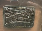 Vintage Leadville Colorado Century Of Railroading Framed Belt Buckle