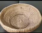 Antique Amish Coiled Ash Splint Rye Grass Basket Huge  Pennsylvania