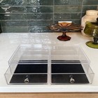 2pc Cosmetic Makeup Organizer   Jewelry Drawer Storage Box Display Case
