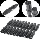 30pair Xlr Dmx 3 Pin Male female Mic Snake Plug Audio Microphone Cable Connector