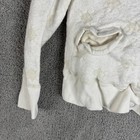 Polo Golf Ralph Lauren Sweater Youth Xl White Argyle Mock Neck Knit Cardigan