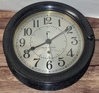 Large Seth Thomas Wwii 8 Day Ship s Clock Working U s  Navy 11  1943 Bakelite