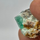 Very Clear Natural Emerald Crystal On Matrix  From Muzo - Colombia 10 6 Grams