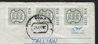 1992 Estonia Red Surcharged Russia Postal Stationery - Osula To Tallinn