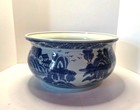 13  Vintage Chinese Hand Painted Blue   White Landscape Porcelain Planter