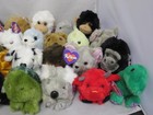  27  Swibco Puffkins Lot  2 - Mixed Plush Animals W name Tags  no Duplicates 