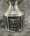 2 Konge Tinn Pewter Candle Holder Set Norway Hs Nordic Sea Viking Detail Art