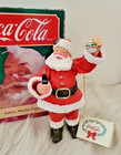 Coca-cola Fabric Mache Santa Claus  36022 In Original Box And Tags Attached