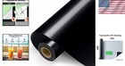 Vinyl Roll 11ft Black Permanent Glossy Outdoor Decor Car Decal Signs Waterproof
