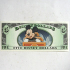2014 Disney Dollar Bill  5 Big Thunder Mountain Railroad Low Serial D 007661 Unc