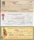 3 Different Vintage Coca Cola Bank Checks Cc2  1928  3 Diff  States