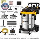 Vacmaster Professional Beast Vje1412sw 0203 14-gal 6 5 Php Wet dry Vac