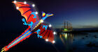Led Lights Dragon Kite Outdoor Easy To Fly Single Line With Tail And Flying Tool