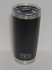 Yeti 20 Oz Rambler Tumbler  With Plastic Slider Lid Color Black