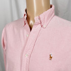 Vintage Ralph Lauren Size 15 5-33 Pink Classic Fit Long Sleeve Button-up Shirt