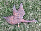 Rare   Antique American Folk Art Copper Goose Weathervane 3d Full Body 1890-1920