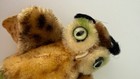 Vintage 1950s 1960s Steiff Wittie Owl 4  Mohair Plush Bird W  Ear Tag 4310 00