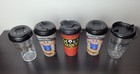 New York New York Broadway Musical Tall Sippy Cup  Souvenir Plastic Glass  lid