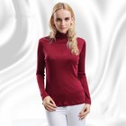 Women Highneck Mulberry Silk Lightweight Stretch Long Sleeve T Shirt Layer Top