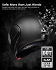 Ilm Vintage Full Face Modular Motorcycle Helmet Atv Utv Adult 180 Flip Up Dot