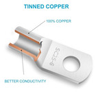 280pcs Car Copper Lug Ring Terminals Cable Electrical Wire Crimp Connectors Kit