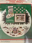 Dimensions Christmas Village Tree Skirt Counted Cross Stitch Vtg 46    New