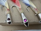 Lot Of 5 Vintage Japanese Compac Rocket Jig Jeweled Eyes Fishing Lure Japan Nos