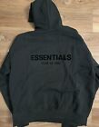 Fear Of God Essentials Black Stretch Limo Hoodie With Receipt Authentic Small