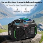 Kaito Voyager X Emergency Radio With Noaa Weather Alert Am fm sw Solar Crank