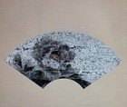 Japanese Hanging Scroll Art Painting  peony  Saburo Hamada Taisho Kakejiku