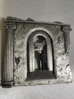  Vintage 1988 Jj Jonette Jewelry Man In Ruins Pewter Brooch Pin Shadow Man