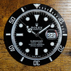 Rolex Submariner Black Watch Dial Coaster Drink Holder Man Cave Bar Desk Gift