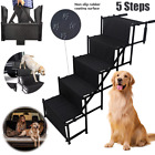 5 Step Portable Dog Ramp Folding Non-slip Cat Pet Ramp Stairs For Truck Suv Car