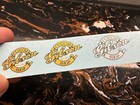 3pcs Gibson Custom Shop Guitar Bass Waterslide Transfer Headstock Sticker Decals