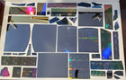 Lot Of Various Sizes Slices Genuine Silicon Semiconductor From 300mm Wafers   4a