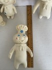 Vtg Pillsbury Dough Boy  Girl Rubber Dolls 1 Plush Doll Lot 