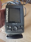 Lowrance Elite-4 Fishfinder Head Unit W  Mount  And Transducer  -tested