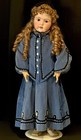 Antique German 30    Kestner 196  Doll Bisque Head Composition Body Fury Eyebrows