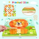 8 Pack Wooden Jigsaw Puzzles For Toddlers Baby Kids  3 4 5years Old Color Shape