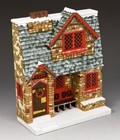 Xm019-02 King   Country Santa   s Christmas Cottage Facade  Christmas Holiday Set 