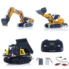Combo Pack 1 50 K970 Radio Control Excavator Loader Lr636 Dumper T14r Model